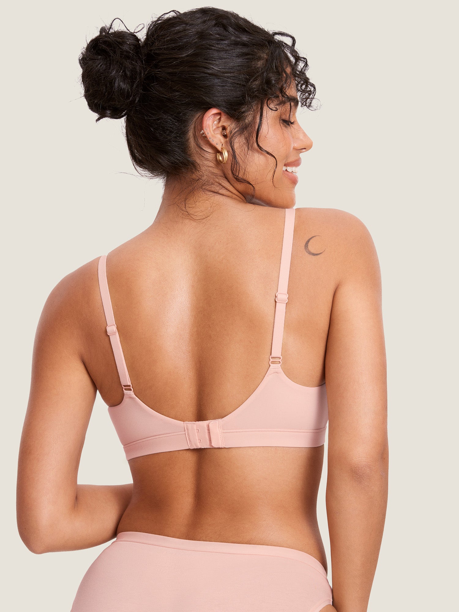 MOMANDA Women's Inbarely® Scoop Nursing Bra Blush Pink