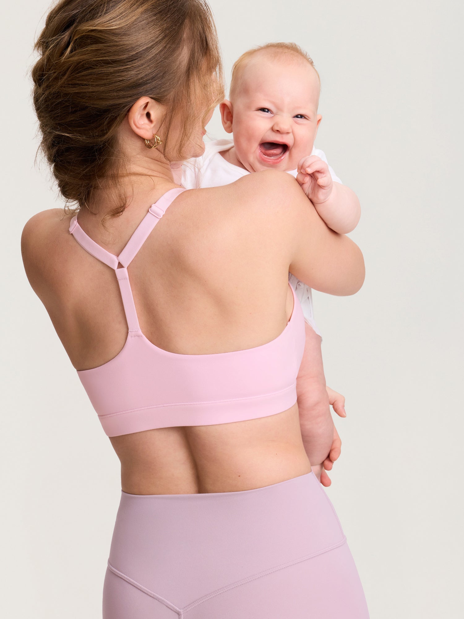 MOMANDA Women's Natrelax® Adjustable Y-back Nursing Bra Sweet Pink