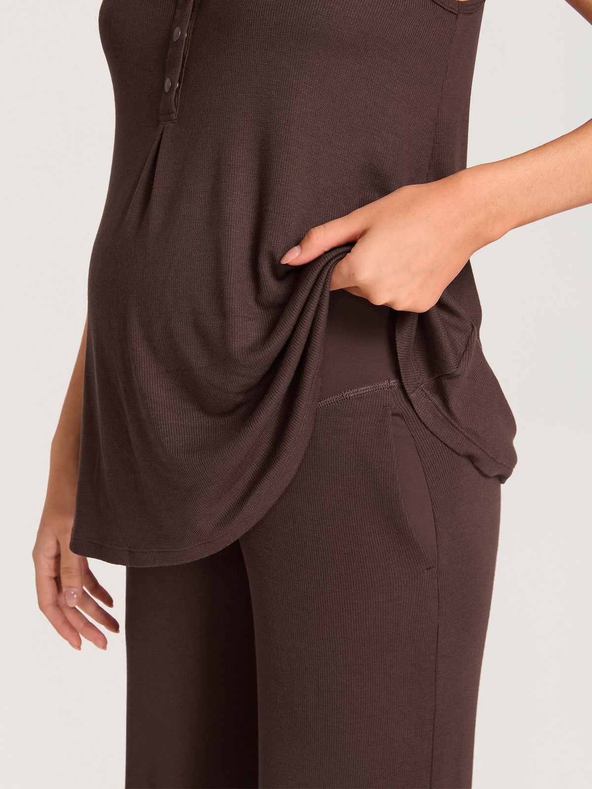 Ribbed Modal Relaxed Maternity Tank Top